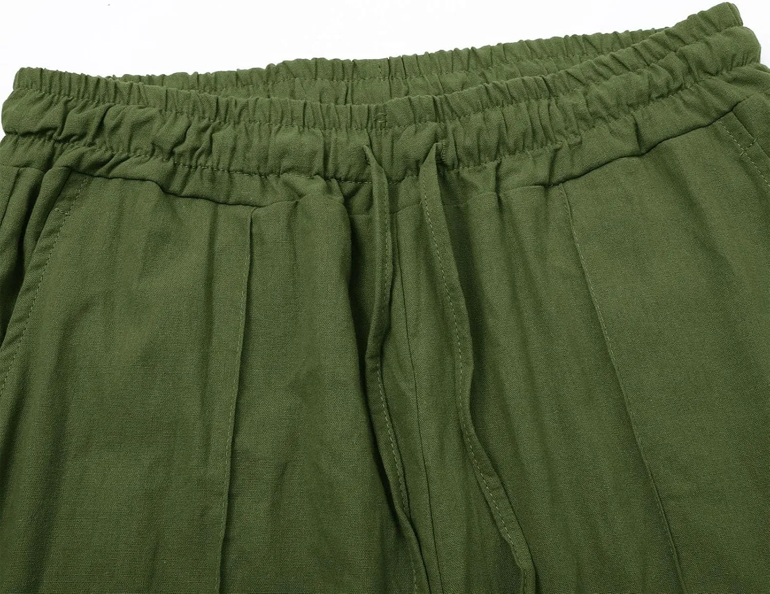 Linen Pants Women Plus Size Breathable Lightweight Cotton Straight Leg Pants Loose Fit Casual Summer Beach Trouser