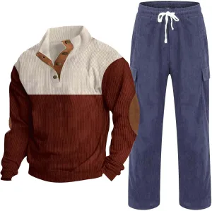 Loose Sweatshirt Pants for Men Sleeve Jacket Name Brand Men Sweatsuits Mens Fuzzy Hoodie Men 2 Piece Sweatsuits Mens