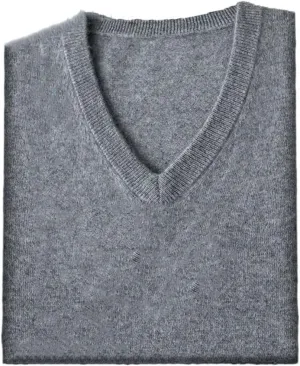 Men Business Casual Warm Cashmere Sweater Autumn Winter Classic V-Neck Knitted Pullovers