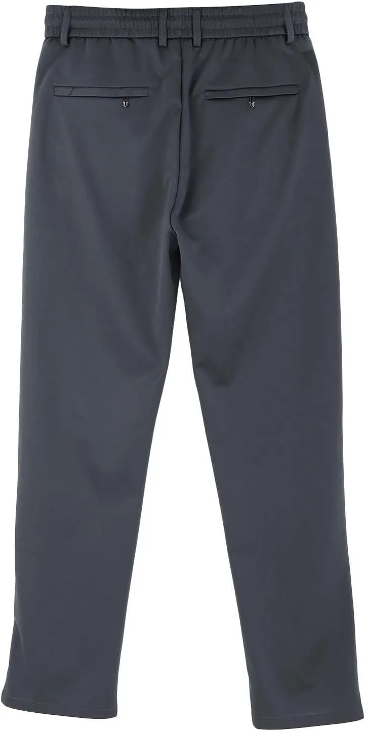 Men Dress Pants Plus Size Casual Business Trousers Straight Leg Fall Pants Solid Drawstring Elastic Waist Slacks