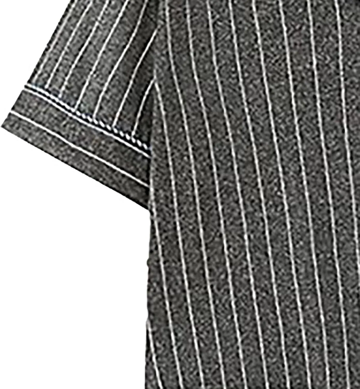 Mens 3pcs Cotton Pajamas Set Button Down Short Sleeve Sleepwear with Shorts and Long Pants Pjs Classic Loungewear