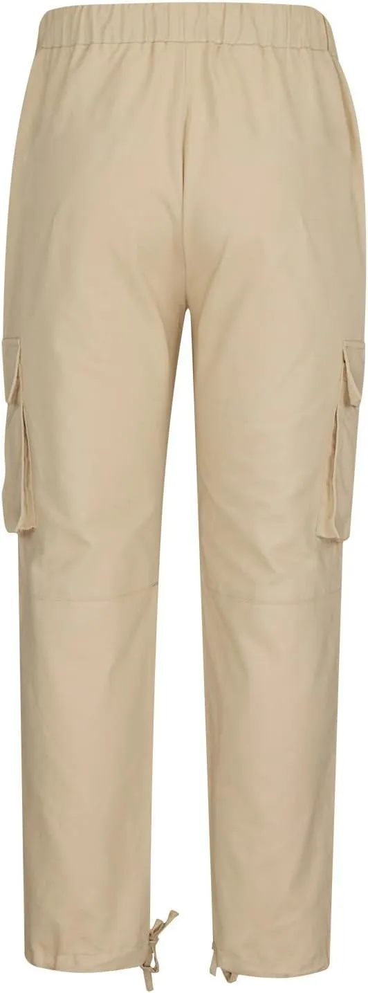 Mens Cargo Jogger Pants Stretch Sweatpants Slim Fit Tactical Drawstring Pants Casual Trousers with Pockets