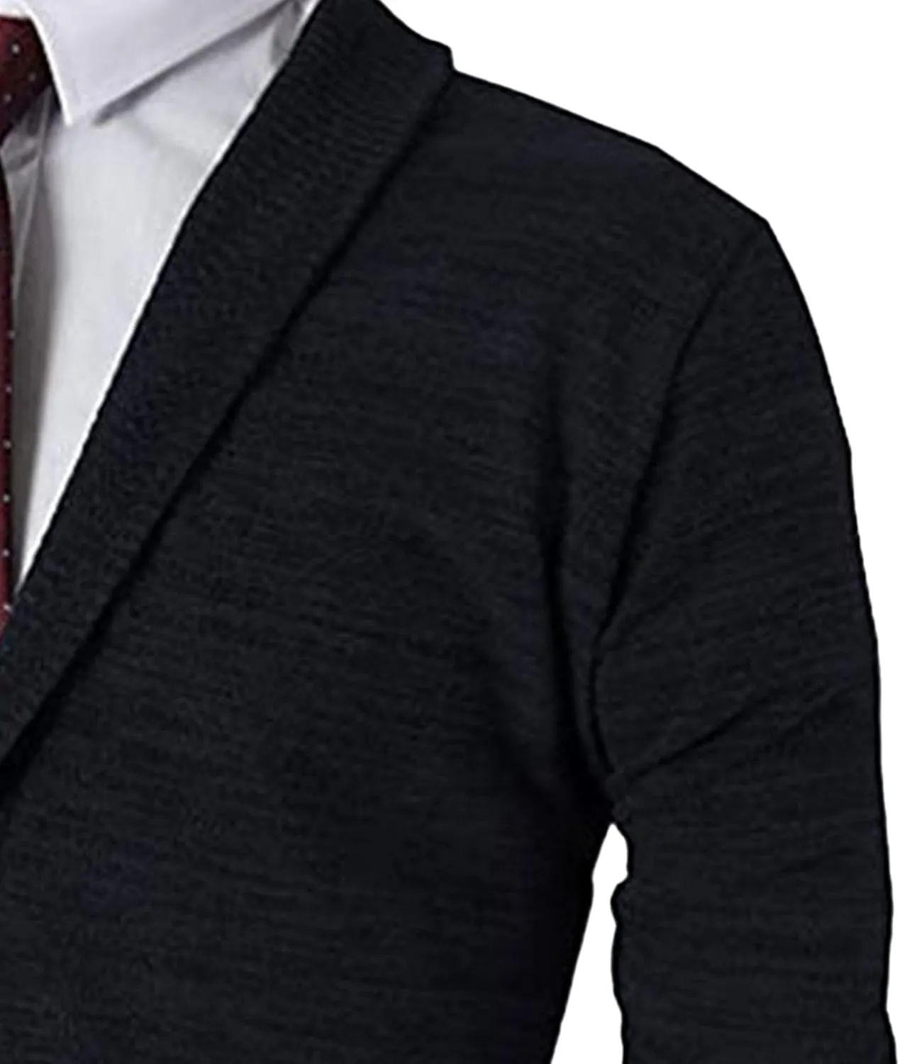 Mens Casual Open Front Long Sleeve Button up V-Neck Knitted Sweaters Causal Slim Fit Cardigans Pocket
