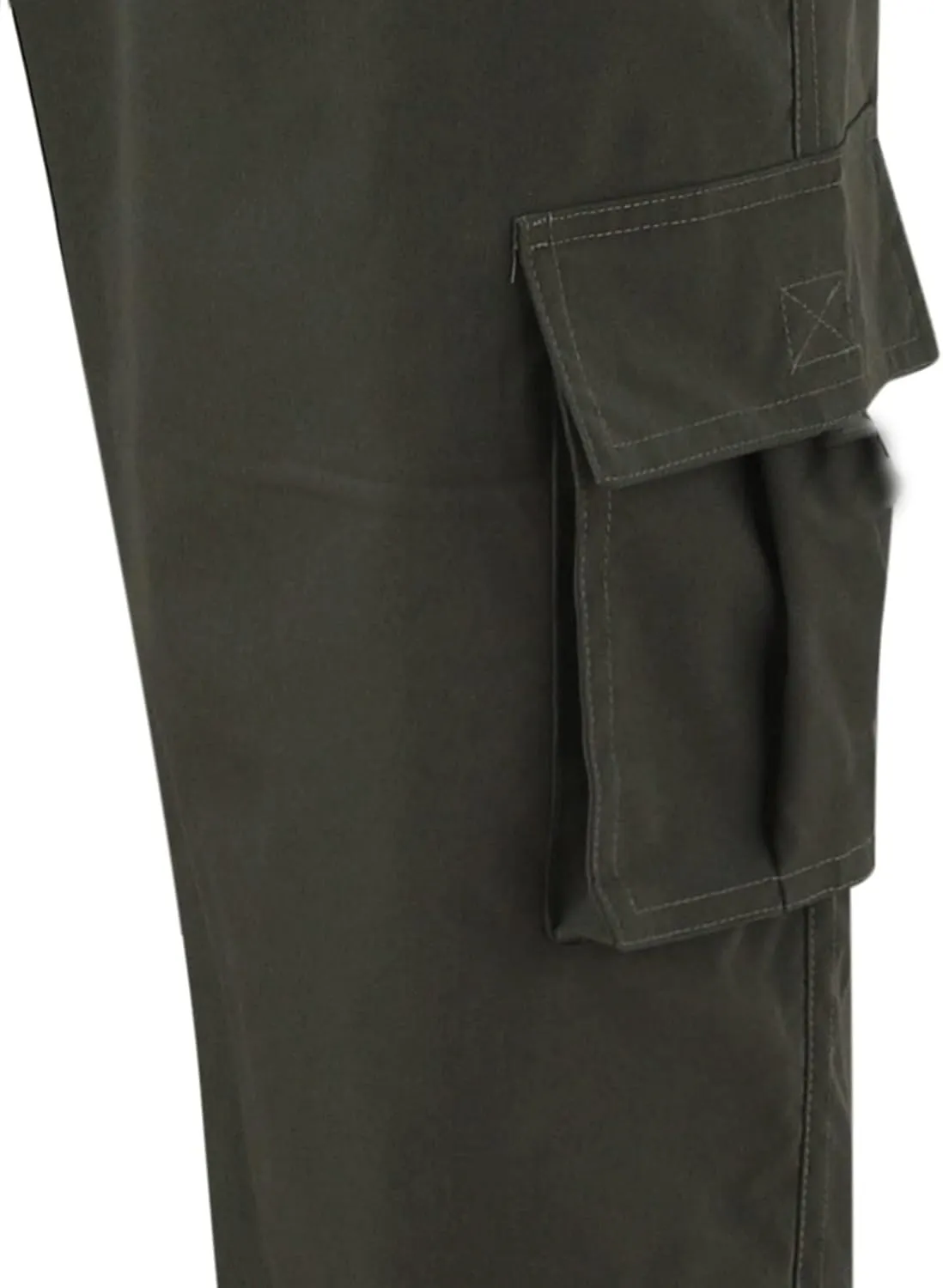 Mens Joggers Sweatpants Solid Color Pocket Trousers Loose Sports Trousers Track Training Outdoor Tactical Sweatpants