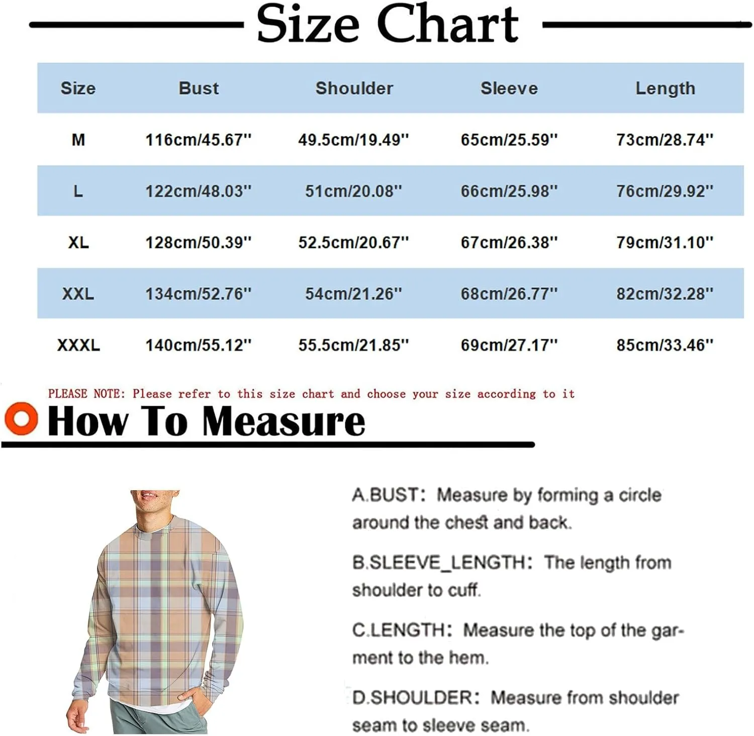Men's Pullover Sweatshirt Novelty Plaid Print Crewneck Sweaters Plus Size Casual Long Sleeve Fall Winter Tops Outfits