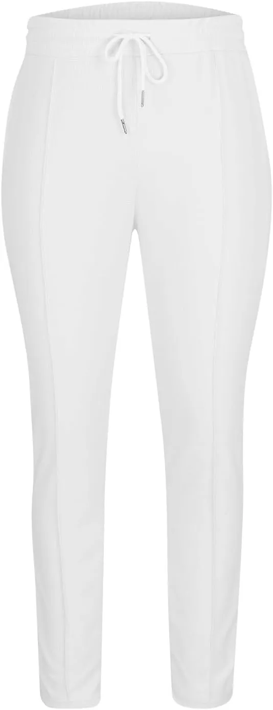 Men's Smart Rugby Trousers Waffle Pants Stretch Chinos Casual Elastic Waist Sweatpants Business Office Work Home Pants