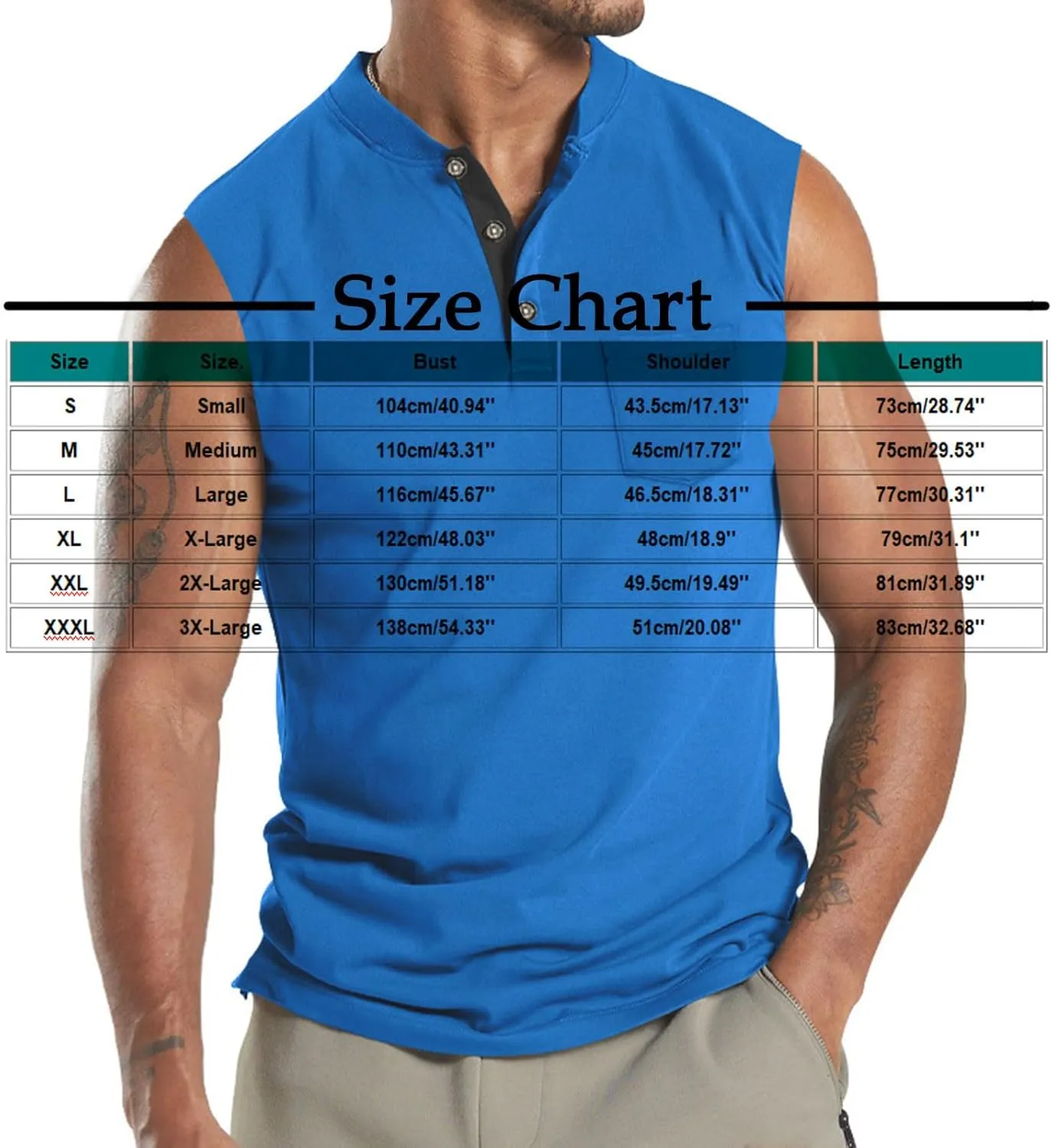 Mens Tank Tops Summer Fashion 3 Buttons Color Block Sleeveless Shirts Regular Fit Workout Gym Athletic T-Shirts