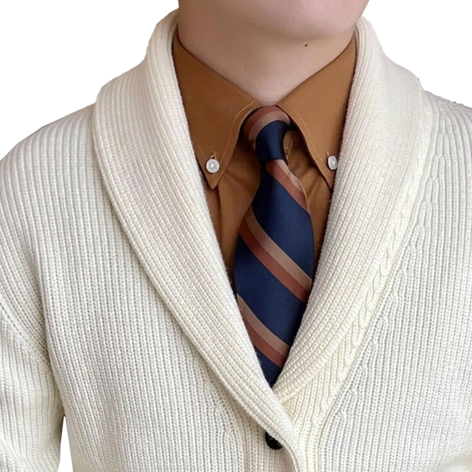 Men's Vintage Pocket Cable Knit Cardigan Thicken Warm Casual Open Sweaters V Neck Button Down Cardigans
