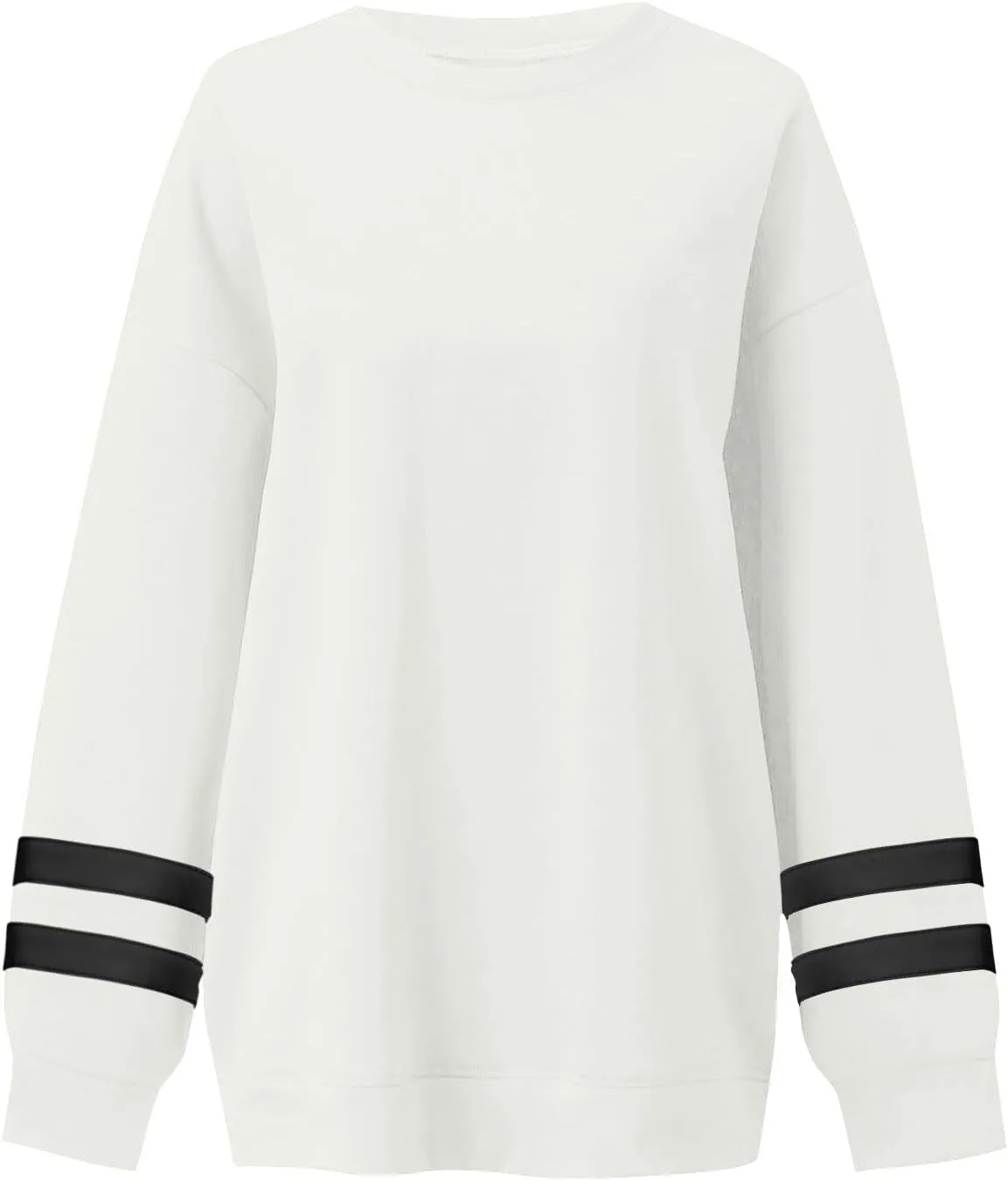 midelxp Womens Plus Size Sweatshirts Color Block Oversized Crewneck Sweatshirts Winter Warm Fleece Pullover Cute Fall Outfits