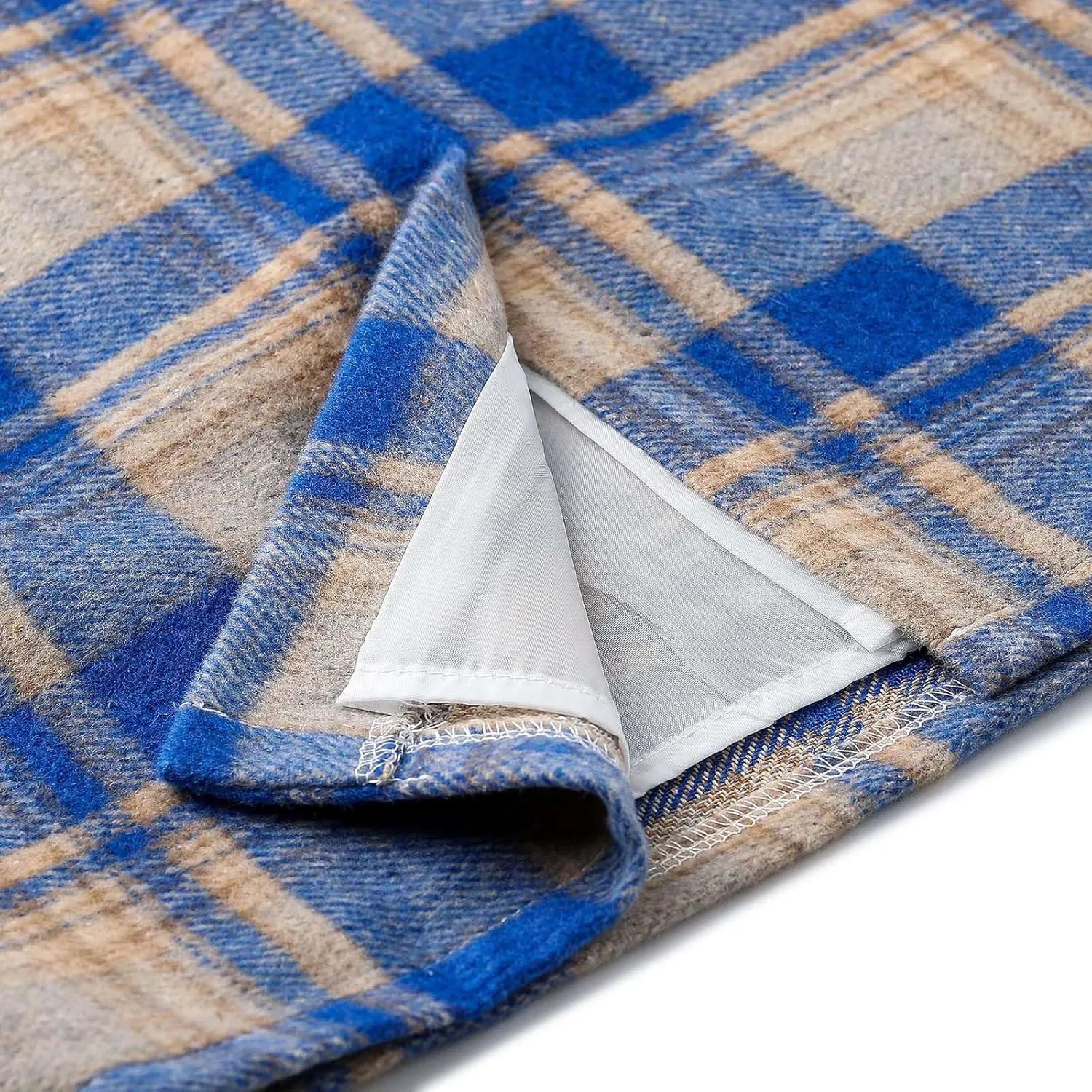 Midi Plaid Skirts for Women High Waisted Knee Length Wool Skirt 2024 Trendy Slim Fit Fall Winter Bodycon Wrap Skirt