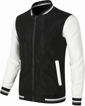 MIDOO Fleece Jacket Mens Full Zip Cardigan With Cotton Baseball Jacket Outdoor Cycling Windproof Jacket Coats for Men Winter