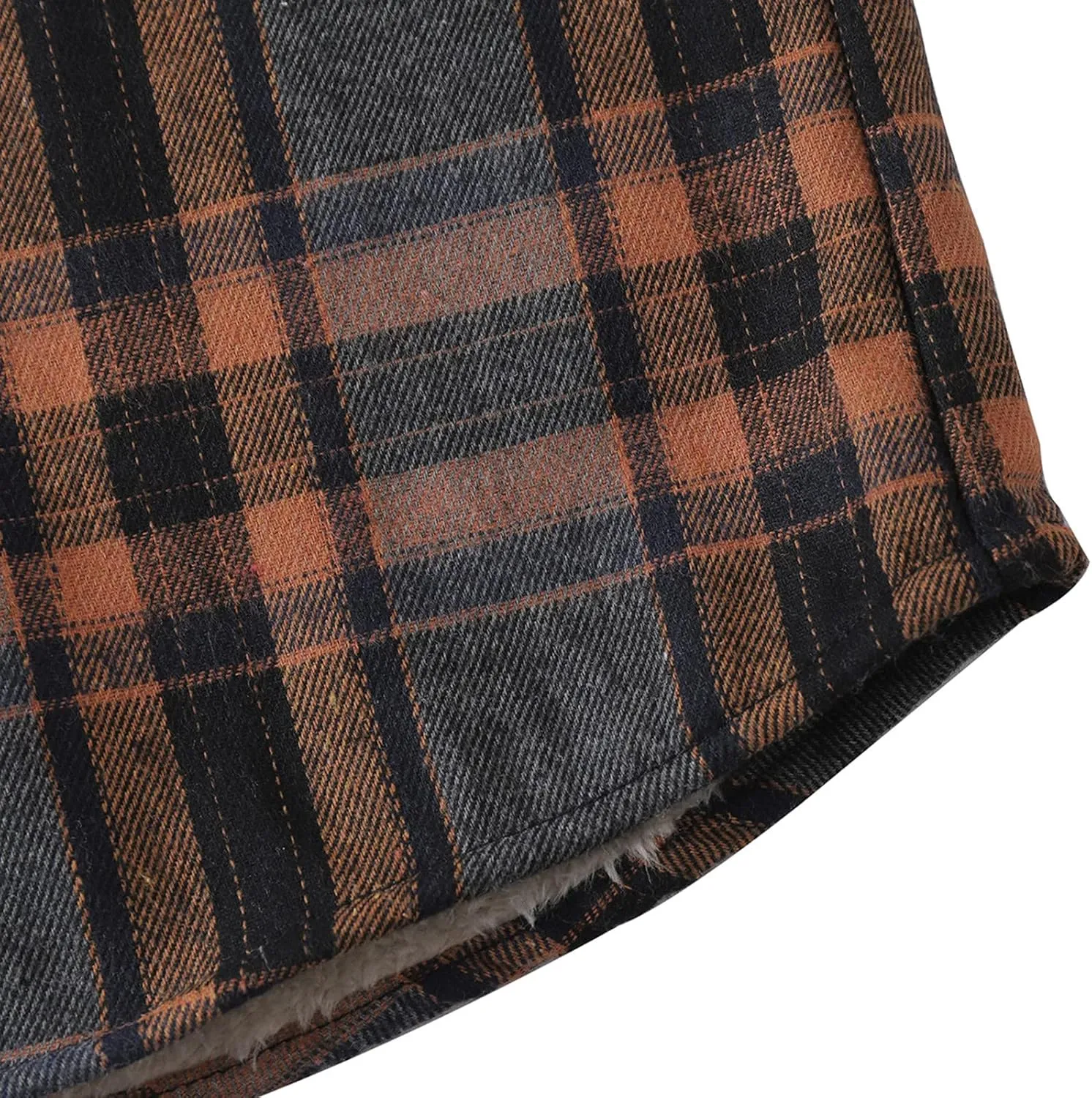 Muscularfit Mens Lined Flannel Shirt Jacket Regular Fit Long Sleeve Button Down Shacket Jackets Casual Coats Loose Outwear