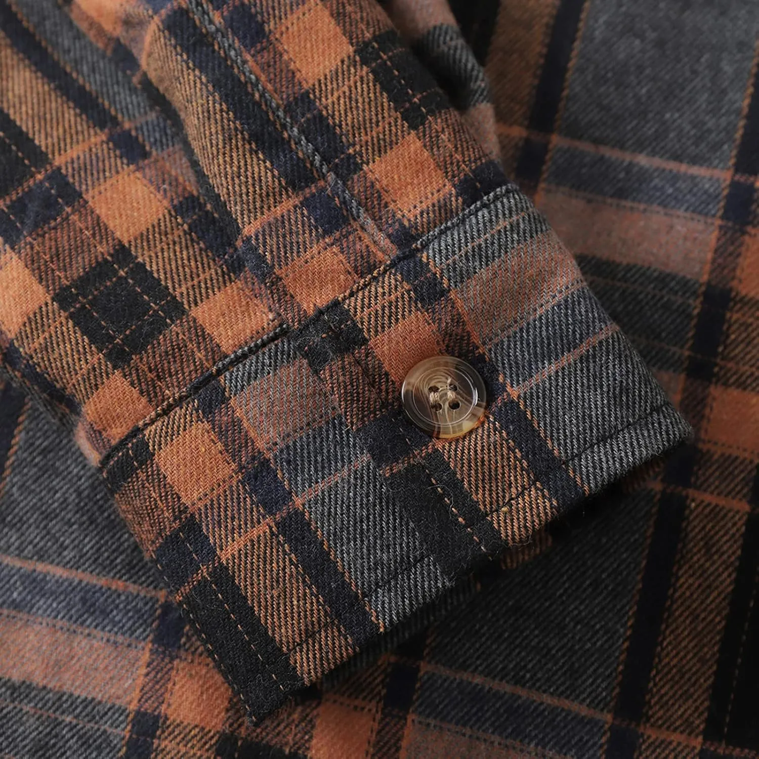 Muscularfit Mens Lined Flannel Shirt Jacket Regular Fit Long Sleeve Button Down Shacket Jackets Casual Coats Loose Outwear