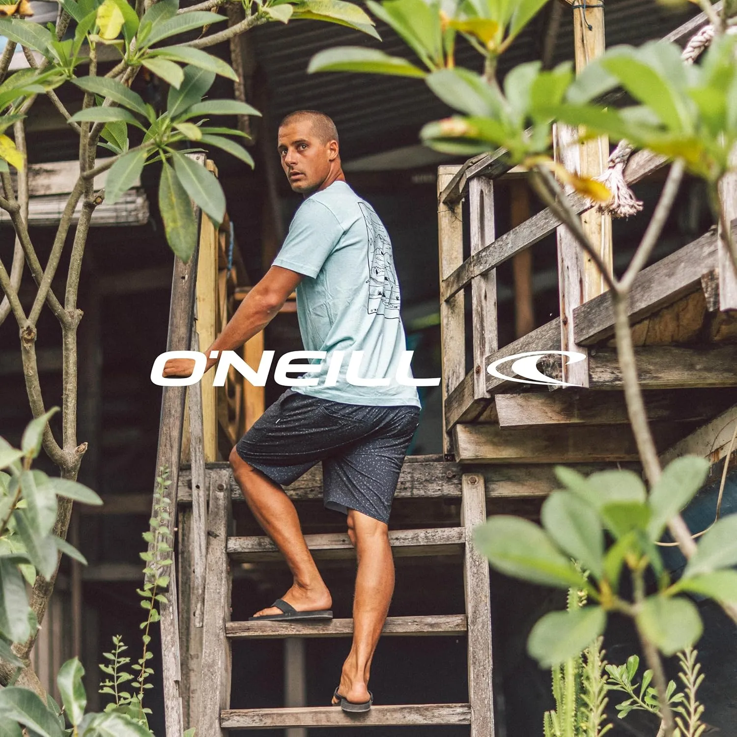 O'NEILL Men's Board Shorts GI Jack 20 Inch Outseam, Quick Dry Men's Board Shorts for Surf and Water Activities