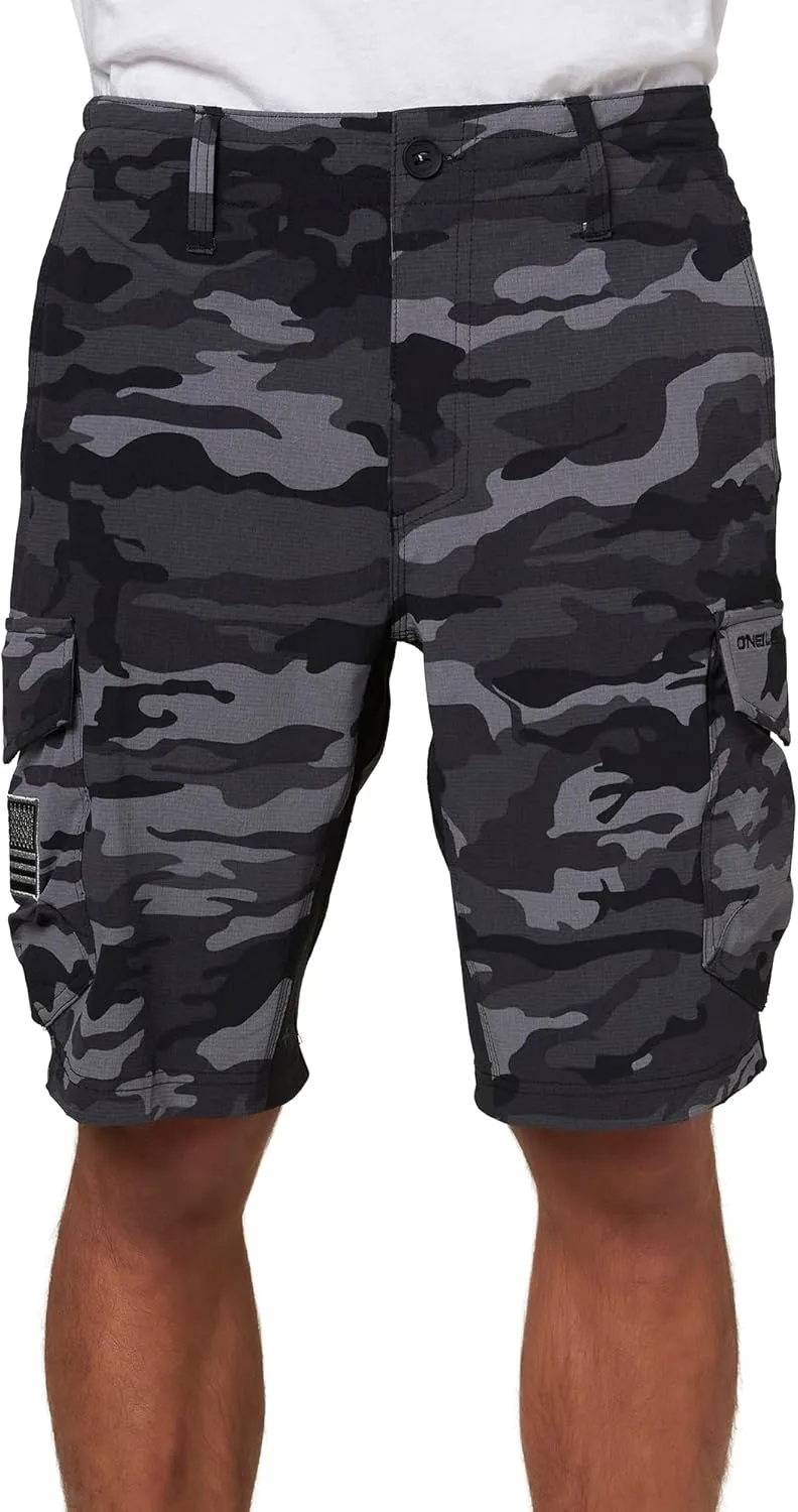 O'NEILL Men's Board Shorts GI Jack 20 Inch Outseam, Quick Dry Men's Board Shorts for Surf and Water Activities