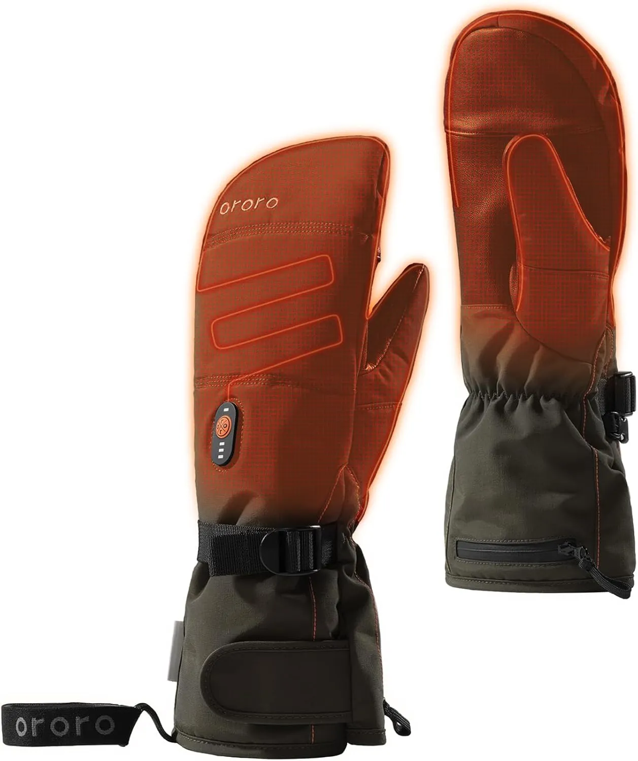 ORORO Heated Mittens for Women Men Heated Gloves (Charger Not Included)