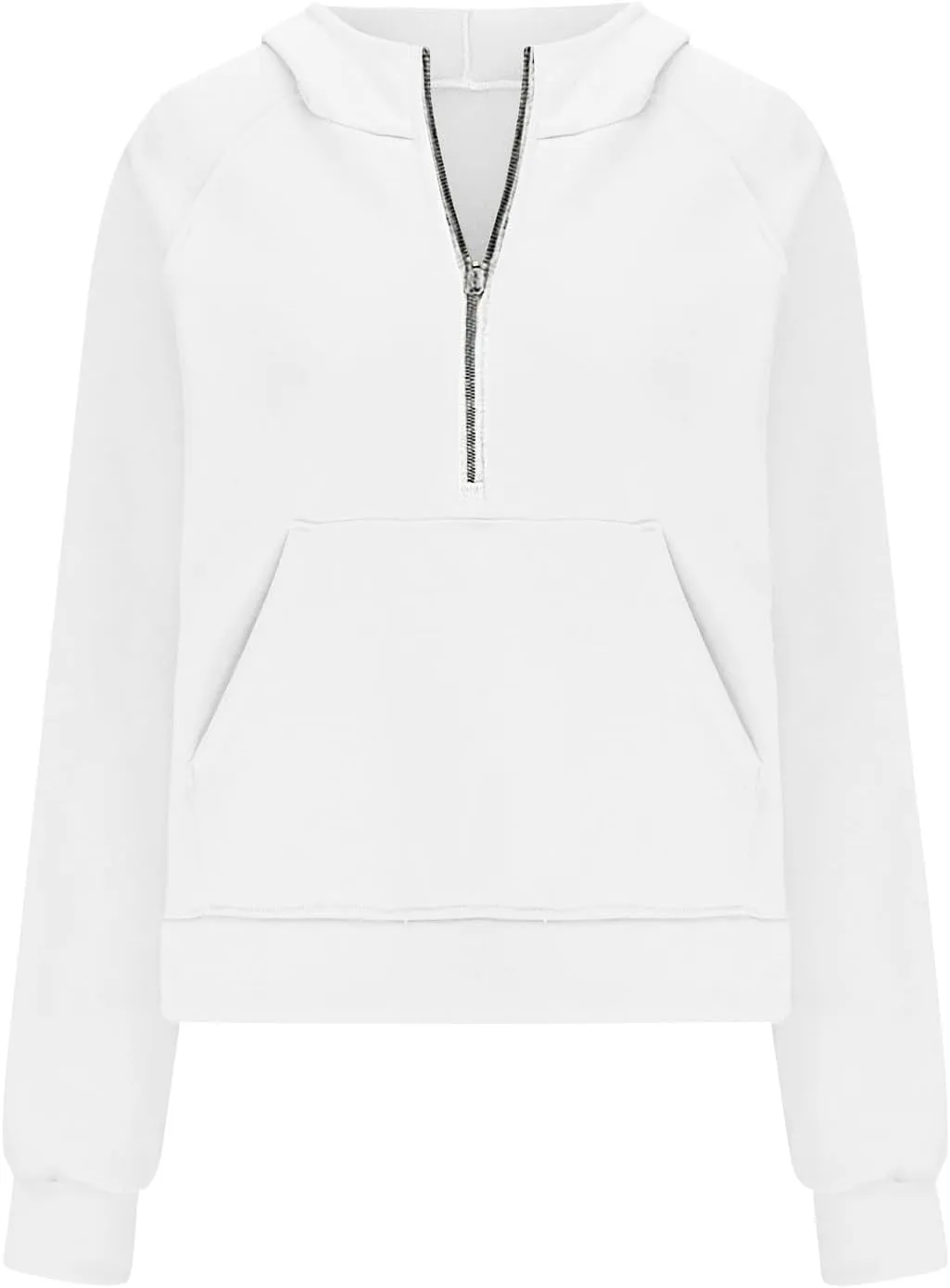 Oversized Hoodies For Women Zip Up Long Sleeve Hooded Sweatshirts Casual Quarter Zip Pullover Tops Fall Y2K Clothes