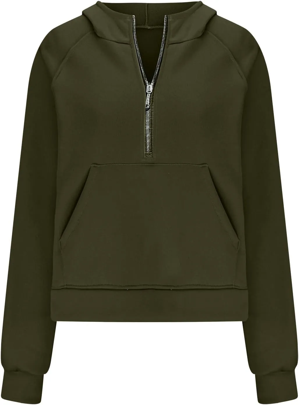 Oversized Hoodies For Women Zip Up Long Sleeve Hooded Sweatshirts Casual Quarter Zip Pullover Tops Fall Y2K Clothes
