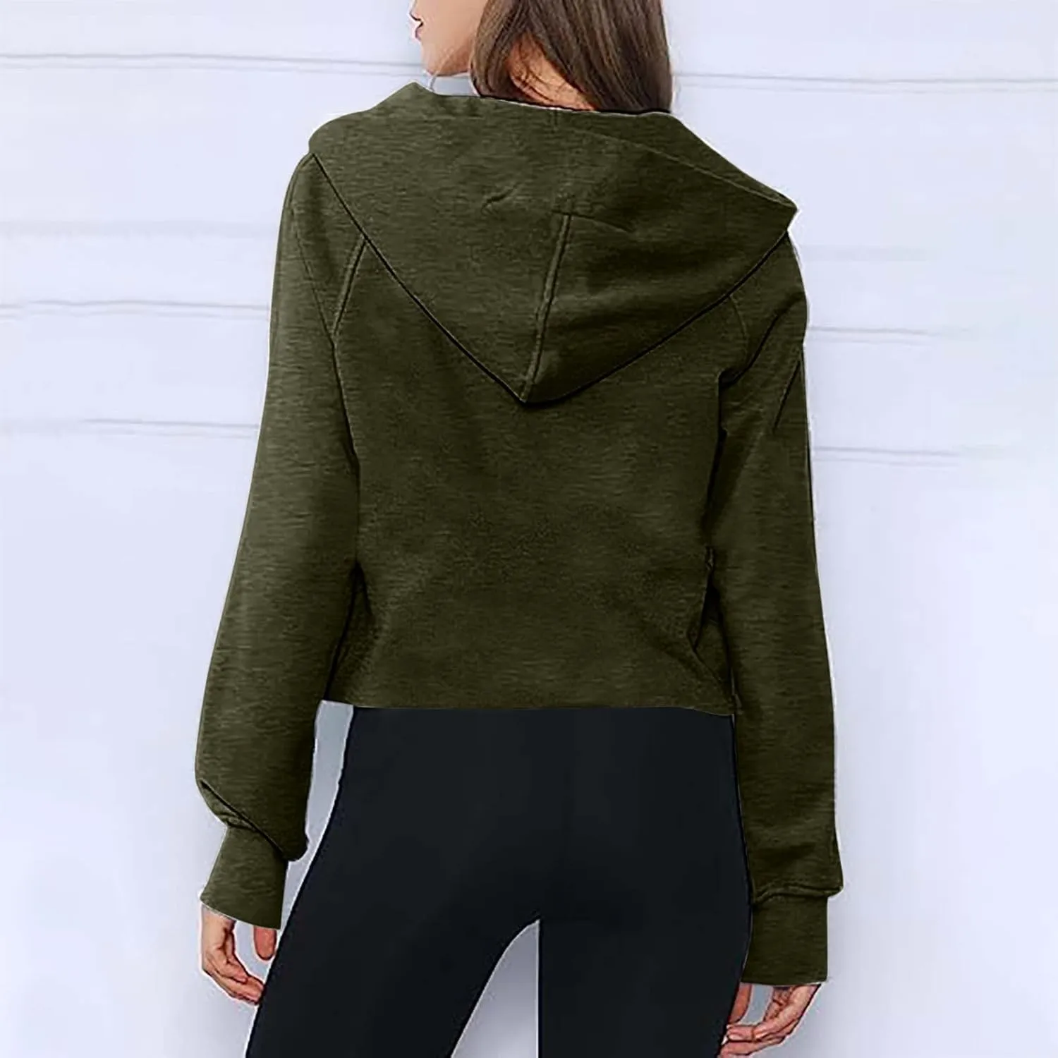 Oversized Hoodies For Women Zip Up Long Sleeve Hooded Sweatshirts Casual Quarter Zip Pullover Tops Fall Y2K Clothes