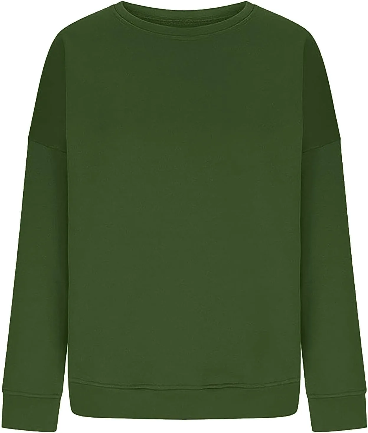 Oversized Long Sleeve Crewneck Sweatshirts for Women Cute Casual Loose Fleece Pullover Sweatshirt Fashion Fall Tops