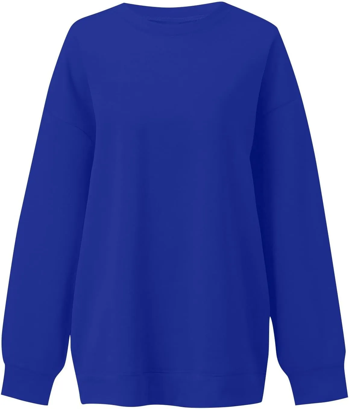Oversized Sweatshirt for Women Fleece Hoodie Crewneck Sweatshirts Long Sleeve Drop Shoulder Pullover Casual Tops
