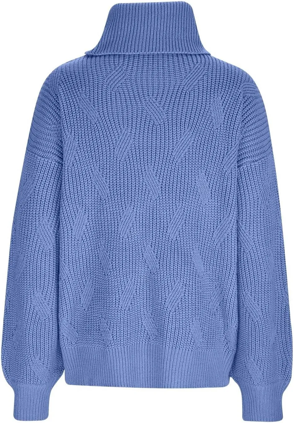 Oversized Turtleneck Sweaters for Women Casual Loose Chunky Knitted Pullovers Winter Fashion High Neck Sweater Tops