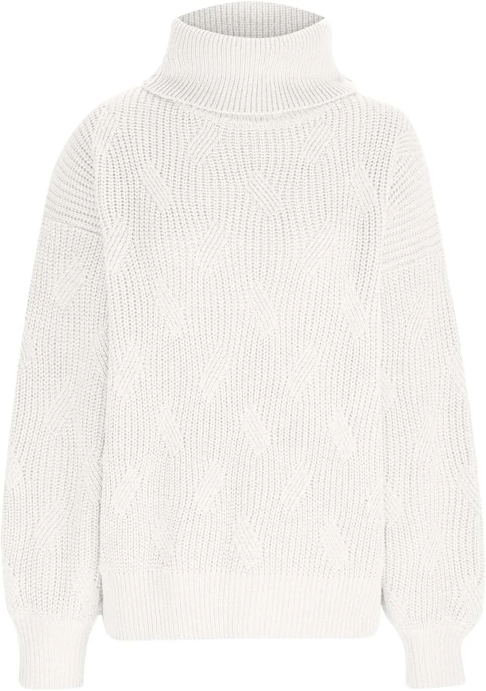 Oversized Turtleneck Sweaters for Women Casual Loose Chunky Knitted Pullovers Winter Fashion High Neck Sweater Tops