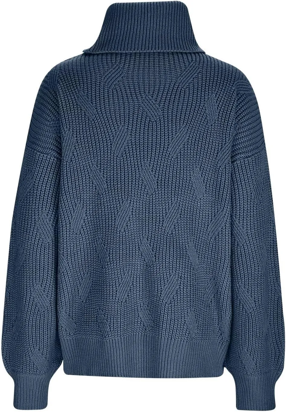 Oversized Turtleneck Sweaters for Women Casual Loose Chunky Knitted Pullovers Winter Fashion High Neck Sweater Tops