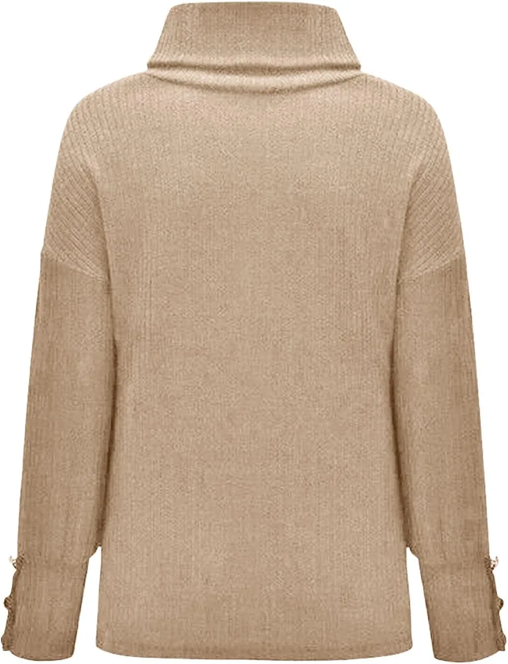 Oversized Women's Turtleneck Sweaters Chunky Pullover Cowl Neck Long Sleeve 2024 Trendy Winter Loose Knit Sweaters