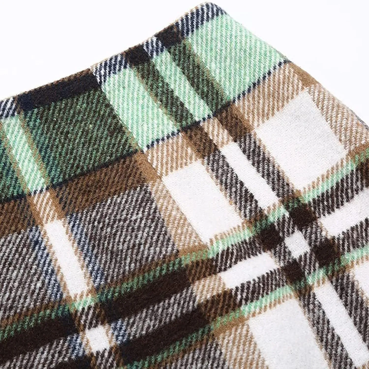 Pencil Skirt for Women Plaid Casual High Waisted Bodycon Mini Skirt Vintage Wool Tweed Plaid Mini Skirt