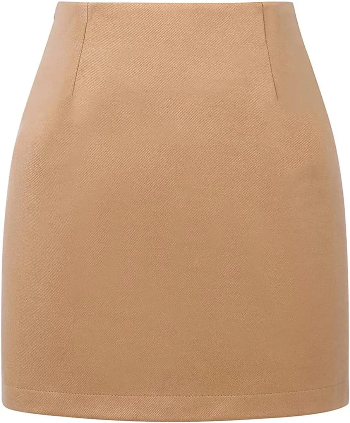 Pencil Skirt for Women Plaid Casual High Waisted Bodycon Mini Skirt Vintage Wool Tweed Plaid Mini Skirt