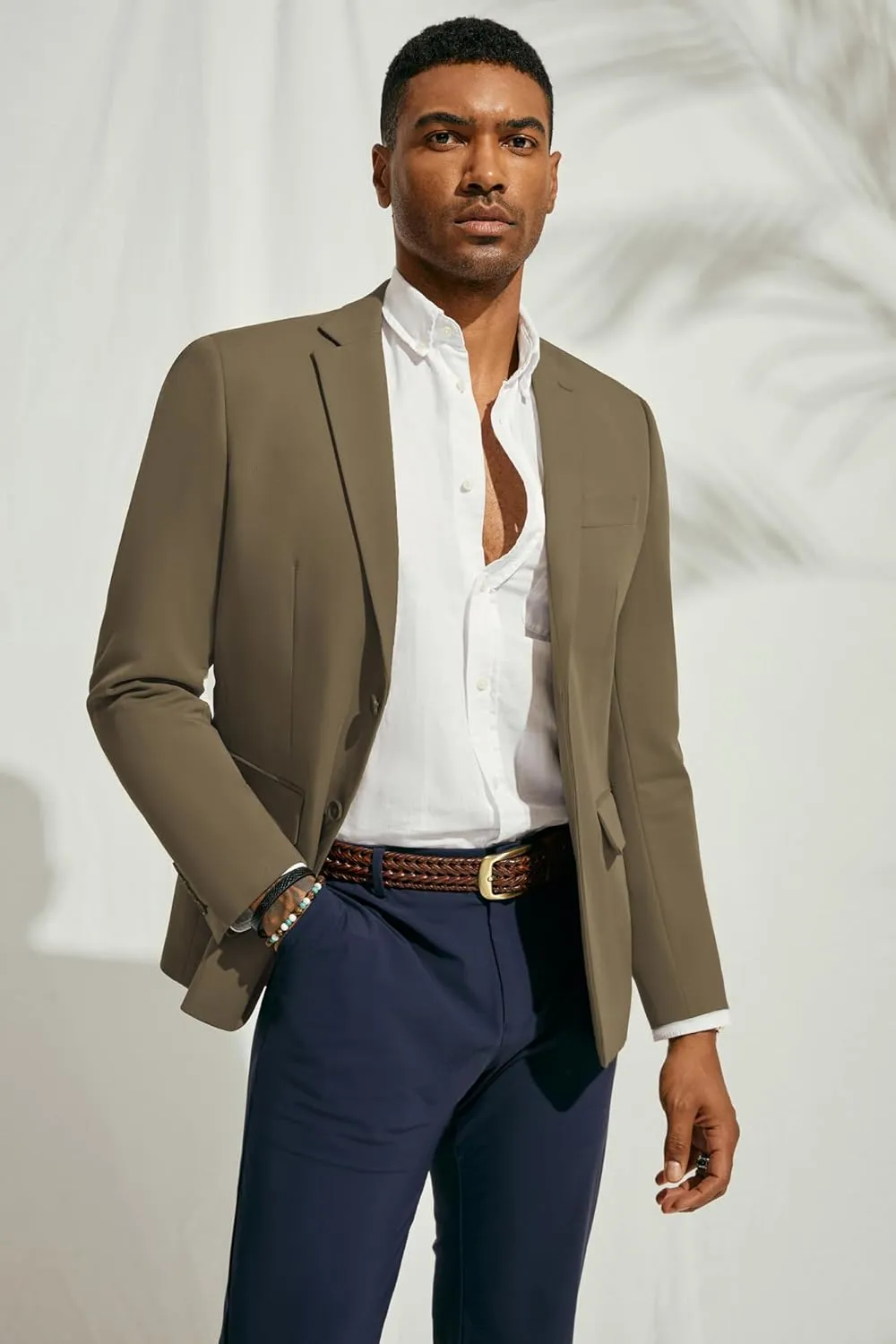 PJ PAUL JONES Men's Casual Blazer Suit Jackets Two Button Stretch Lightweight Sport Coats