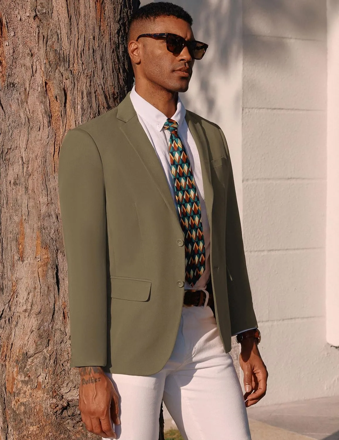PJ PAUL JONES Men's Casual Blazer Suit Jackets Two Button Stretch Lightweight Sport Coats