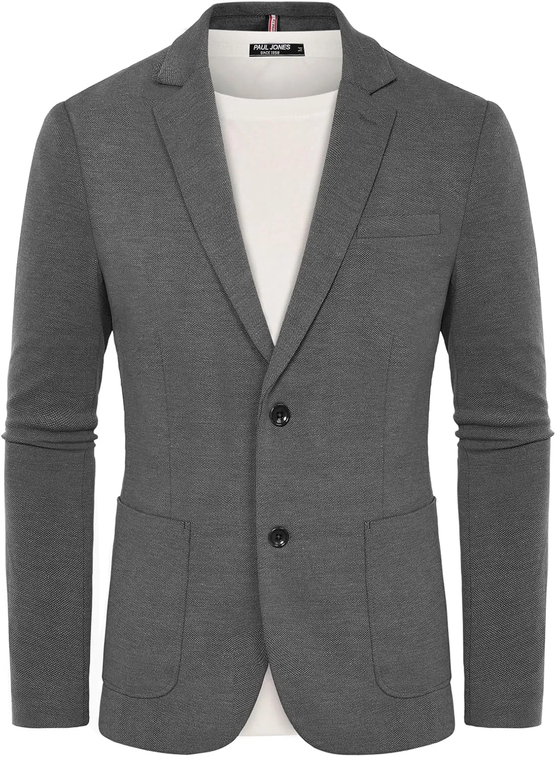 PJ PAUL JONES Men's Casual Knit Blazer Suit Jackets Two Button Lightweight Unlined Sport Coat