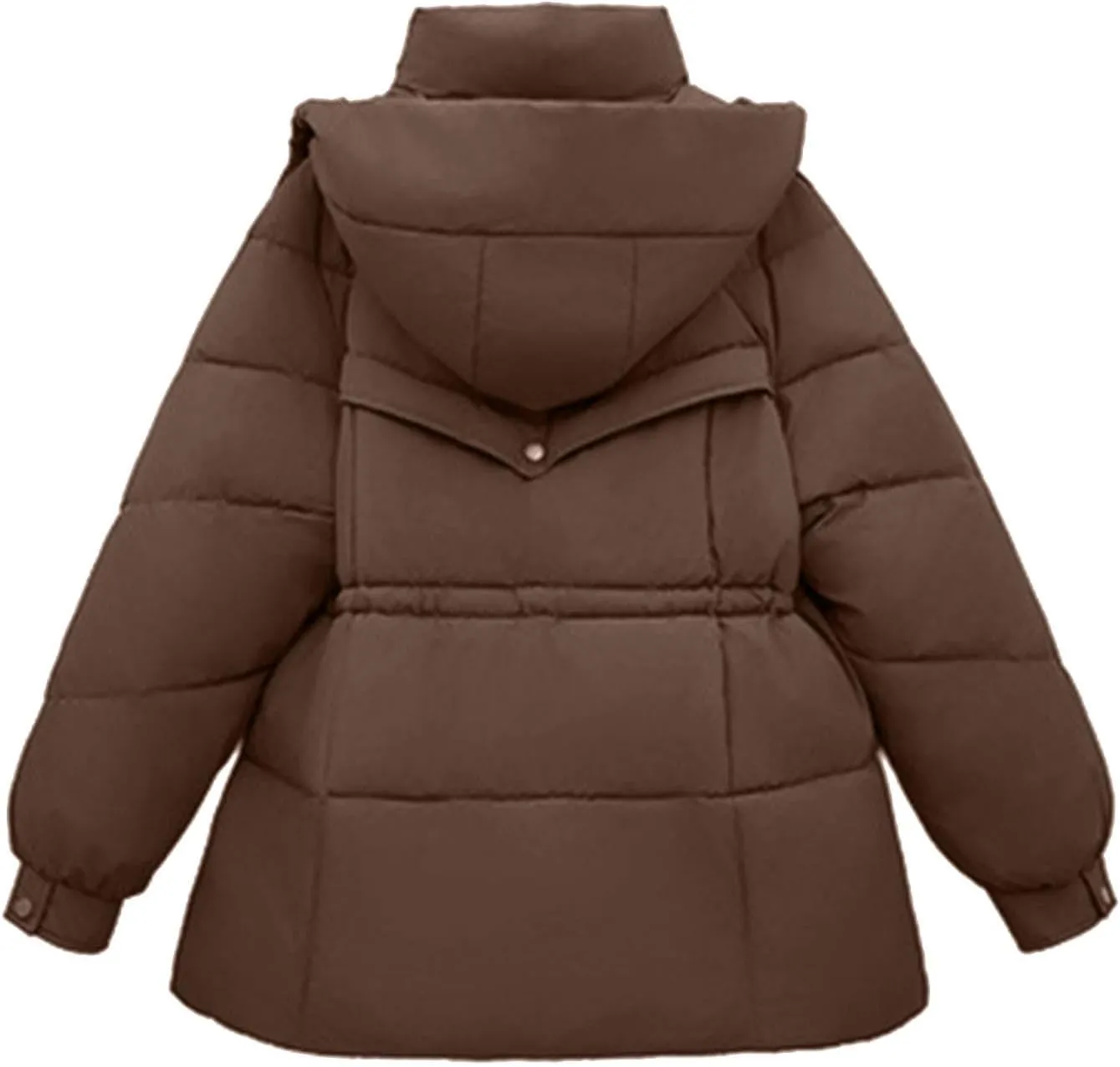 Puffer Jacket Women Hooded Winter Warm Down Coats Parka Quilted Puffy Jacket Waterproof Thick Outerwear with Pockets