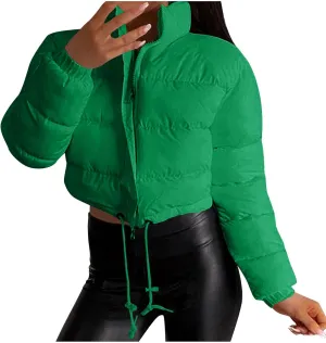 Puffer Jacket Womens Thicken Lightweight Parka Cotton Warm Oversized Fashion Casual Coat 2025 Outfits with Pockets