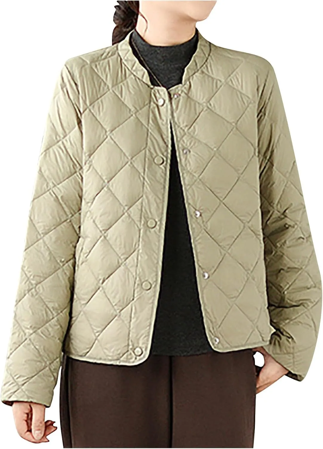 Puffer Jacket Womens Tops Plus Size Zip Up Down Jackets Sherpa Lined Parka Thermal Going Out Winter Hooded Coats