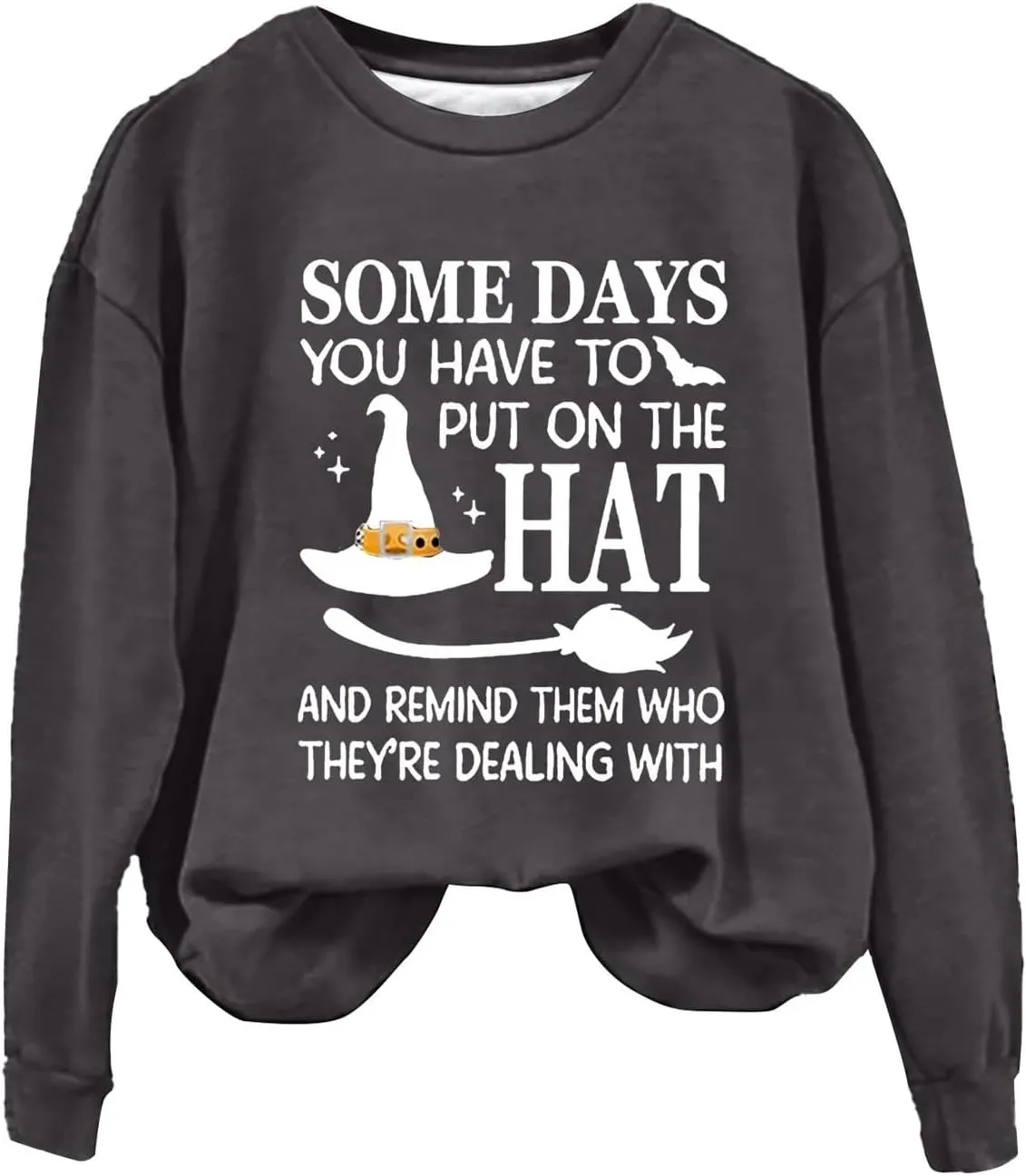 Pullover Sweatshirts Funny Fashionable Casual Hoodless Sweatshirt Sweatshirts Halloween Shirts Fall Vintage