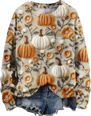 Pullover Sweatshirts Funny Fashionable Casual Hoodless Sweatshirt Sweatshirts Halloween Shirts Fall Vintage