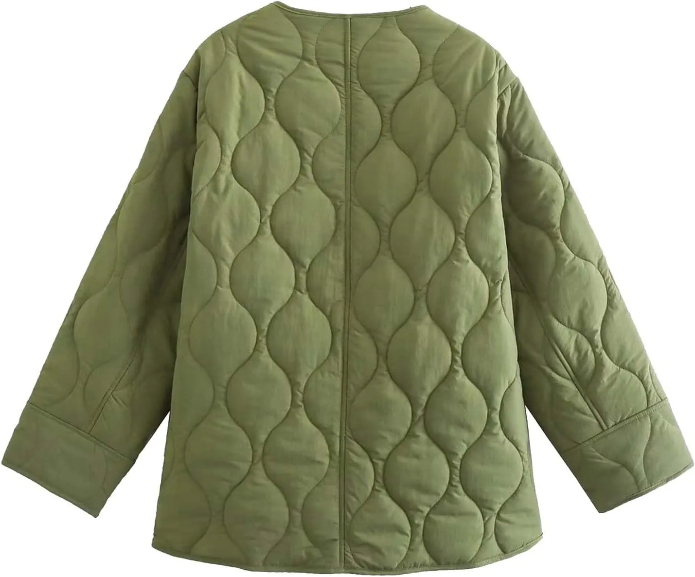 Quilted Jackets for Women Ultra Lightweight Down Jacket Prkas with Button Down Oversized Winter Warm Puffer Coat 2024