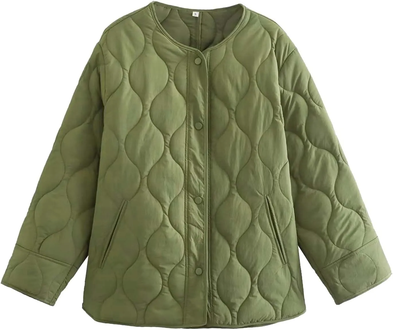Quilted Jackets for Women Ultra Lightweight Down Jacket Prkas with Button Down Oversized Winter Warm Puffer Coat 2024
