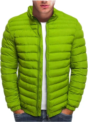 RTRDE Men's Light Puffer Jacket Winter Lightweight Jacket Warm Insulated Windproof Quilted Coat Down, M-2XL