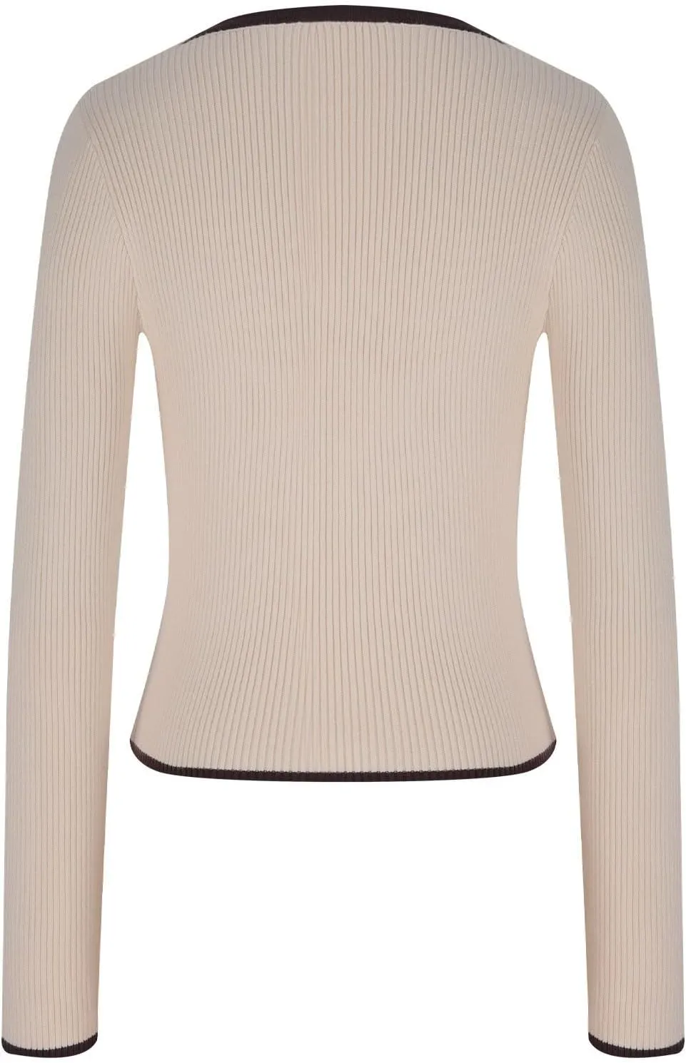 Sexy Sweaters for Women 2024 Fall Long Sleeve V Neck Color Block Slim Fit Knit Casual Pullover Tops Ribbed Knit Shirts