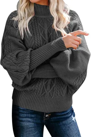 SHAOBGE Womens Sweaters Knit Pullover Sweater Women Polo Cardigan Sweaters for Women Red Striped Sweater
