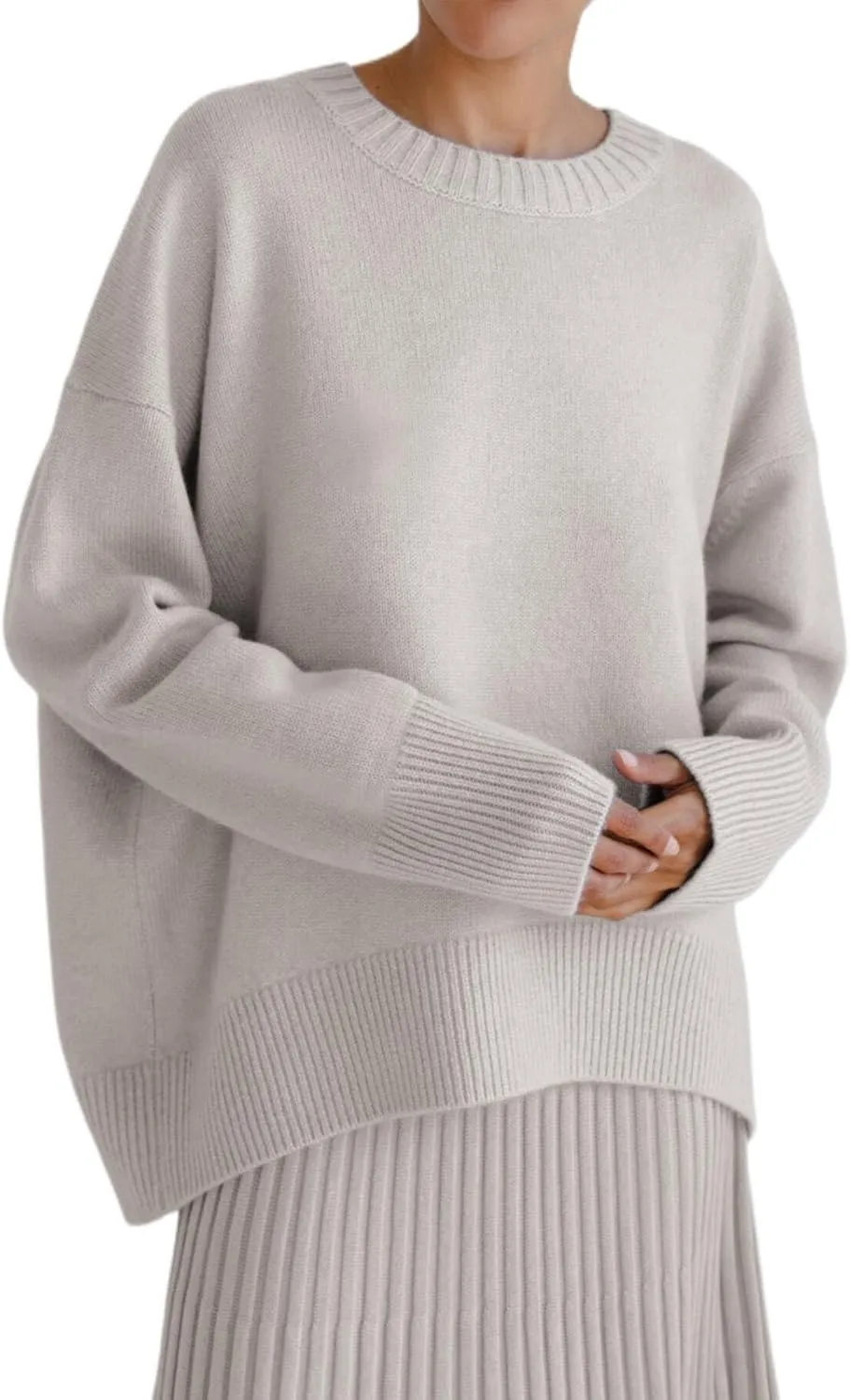 SHAOBGE Womens Sweaters Pullover Sweater Tops for Women Women's Zip Up Sweater Long Batwing Sleeve