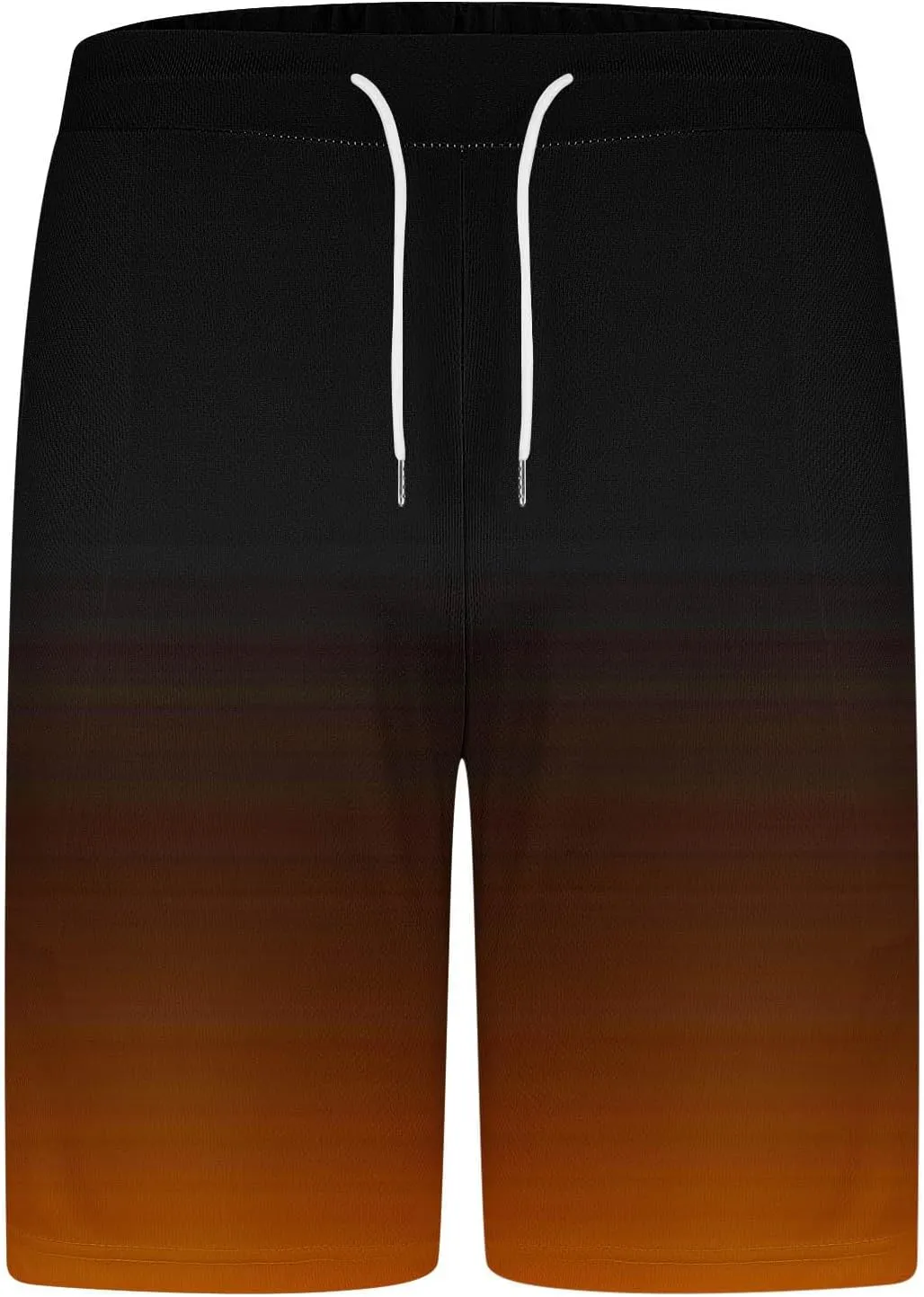 Sinzelimin Tracksuit for Mens 2025 Trendy Gradient Printed Short Sleeves Crewneck T-Shirts Tops and Shorts 2Piece Workout Set