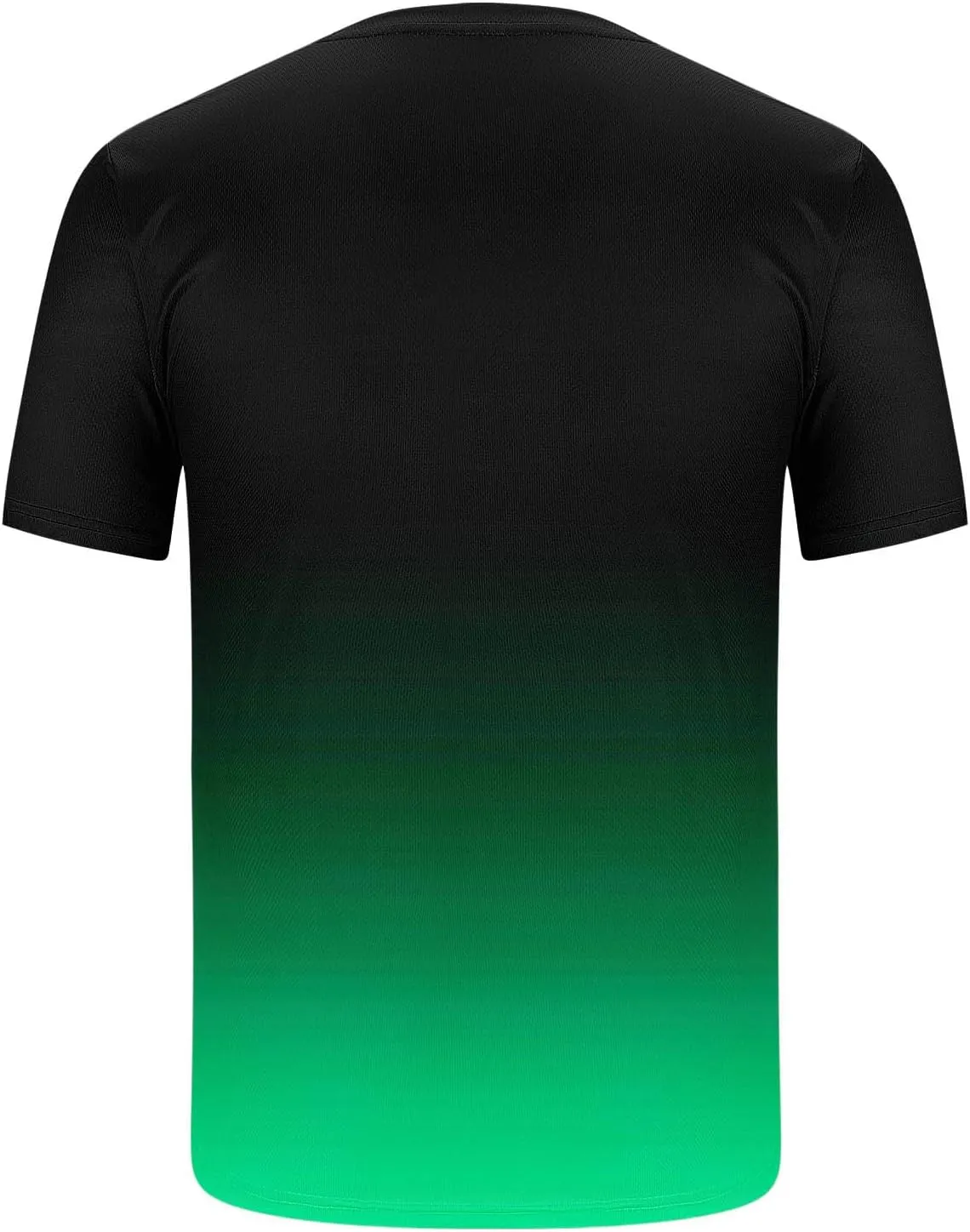 Sinzelimin Tracksuit for Mens 2025 Trendy Gradient Printed Short Sleeves Crewneck T-Shirts Tops and Shorts 2Piece Workout Set