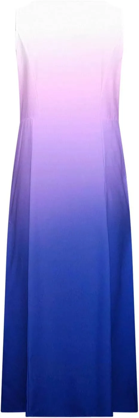 Spring Dresses for Women 2025 Casual Sleeveless Linen Maxi Derss Summer Plus Size Cotton Beach Dresses with Pockets