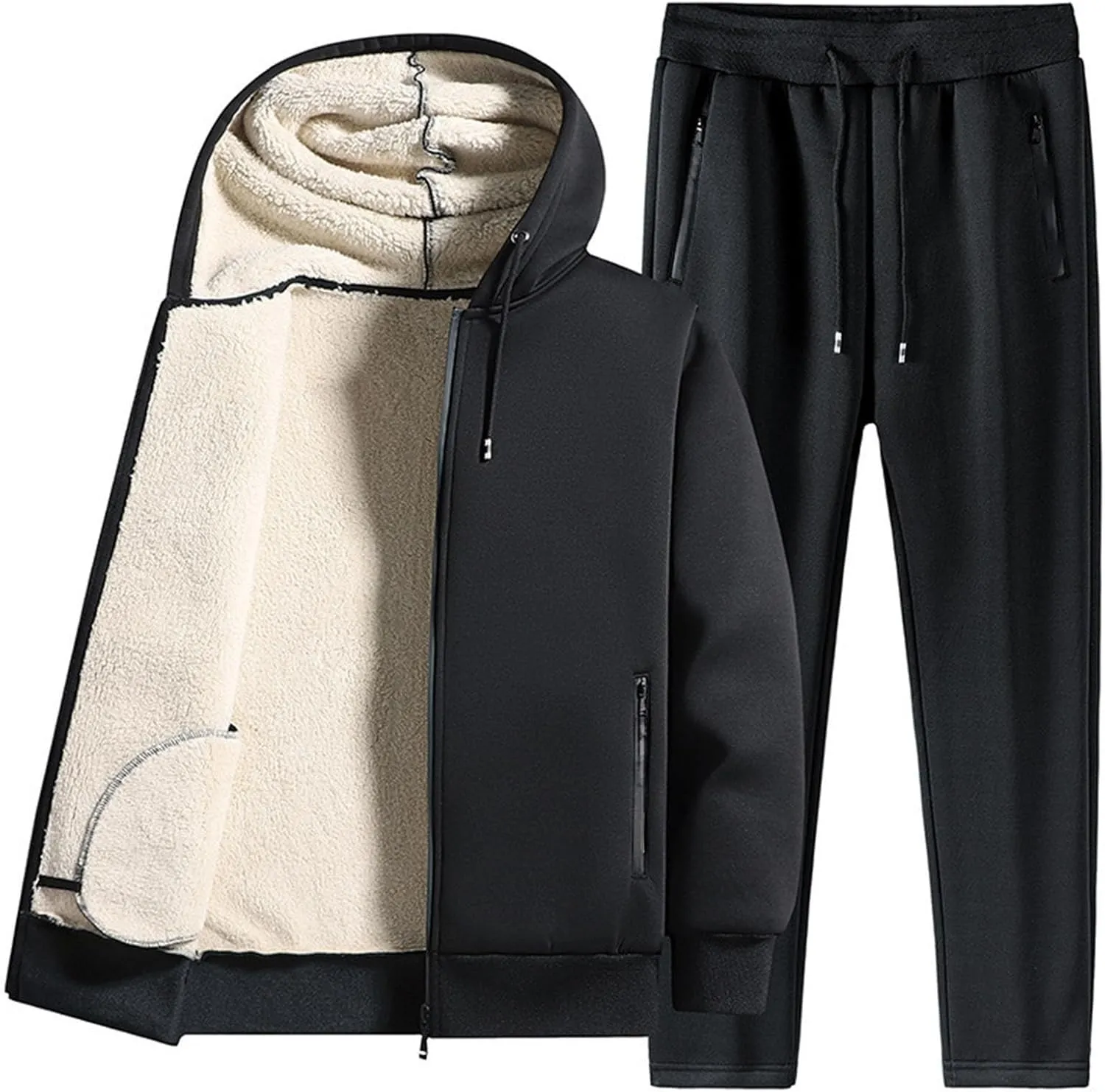 Suits for Men Wrinkle Two Breathable Suit Roll Sleeve Shirt Pants Set Nice Hoodies for Men Woman Sweatpants Plus