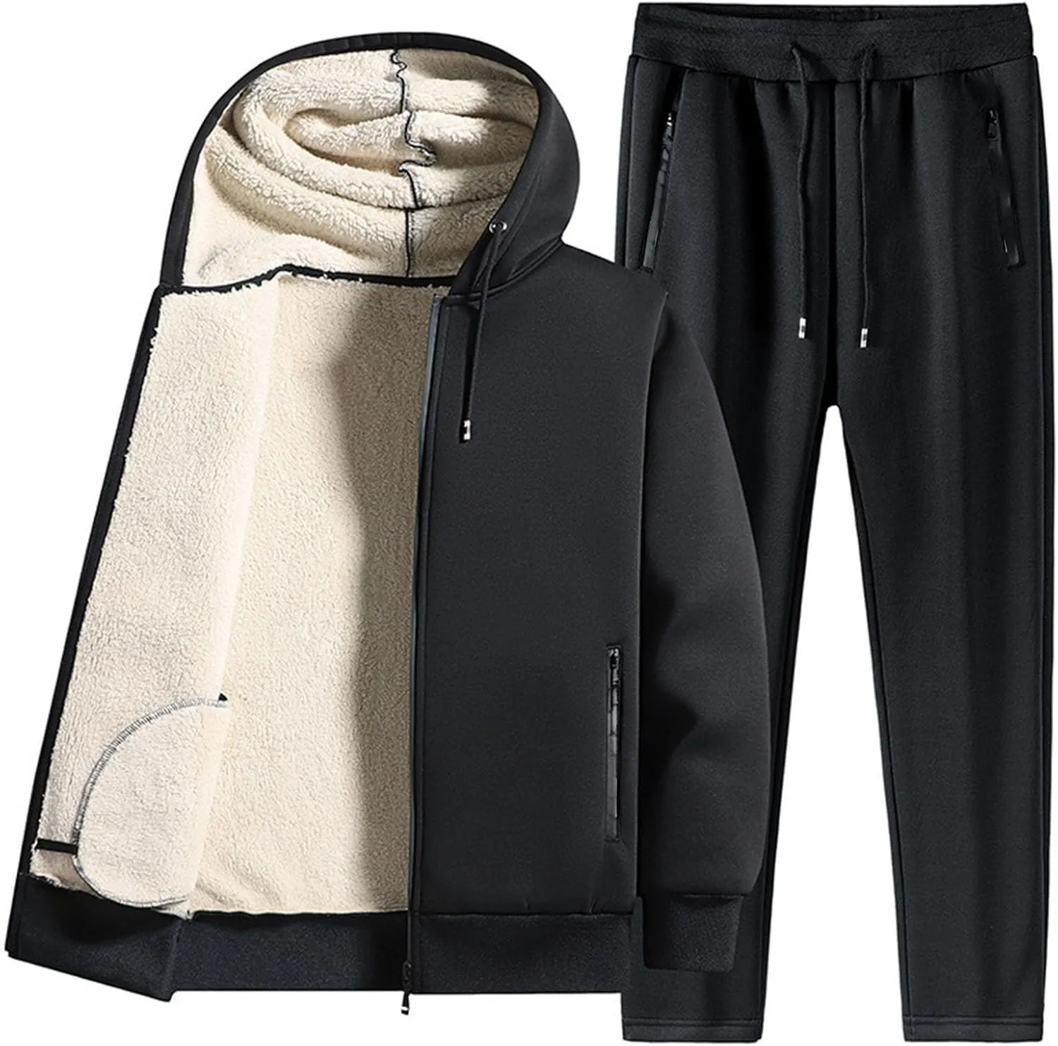Suits for Men Wrinkle Two Breathable Suit Roll Sleeve Shirt Pants Set Nice Hoodies for Men Woman Sweatpants Plus